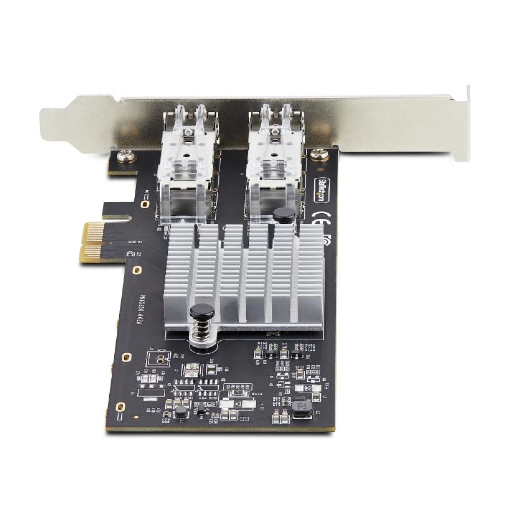 StarTech.com - Tarjeta PCIe 2.1x1 de Red de Fibra Óptica/Cobre Ethernet 1Gb SFP de 2 Puertos - Chipset Controlador Intel I350-AM