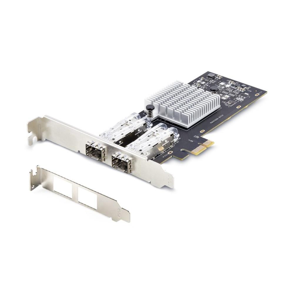 StarTech.com - Tarjeta PCIe 2.1x1 de Red de Fibra Óptica/Cobre Ethernet 1Gb SFP de 2 Puertos - Chipset Controlador Intel I350-AM