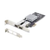 StarTech.com - Tarjeta PCIe 2.1x1 de Red de Fibra Óptica/Cobre Ethernet 1Gb SFP de 2 Puertos - Chipset Controlador Intel I350-AM