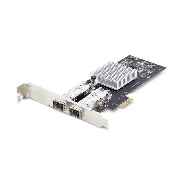 StarTech.com - Tarjeta PCIe 2.1x1 de Red de Fibra Óptica/Cobre Ethernet 1Gb SFP de 2 Puertos - Chipset Controlador Intel I350-AM