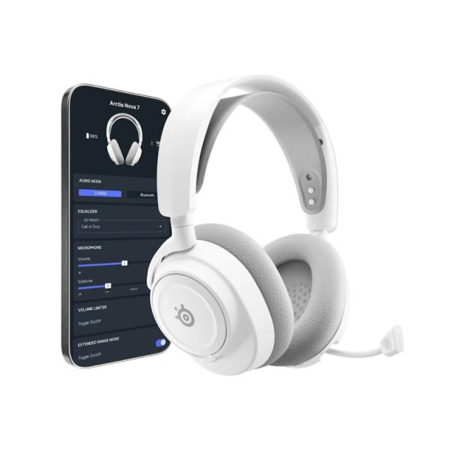 Steelseries - Arctis Nova 7 Wireless Gen 2 Auriculares Inalámbrico Diadema Juego Bluetooth Blanco