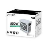 Ewent - EW3909 unidad de fuente de alimentación 500 W 20+4 pin ATX ATX Gris