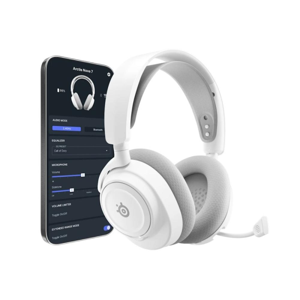 Steelseries - Arctis Nova 7X Wireless Gen 2 Auriculares Inalámbrico Diadema Juego Bluetooth Blanco