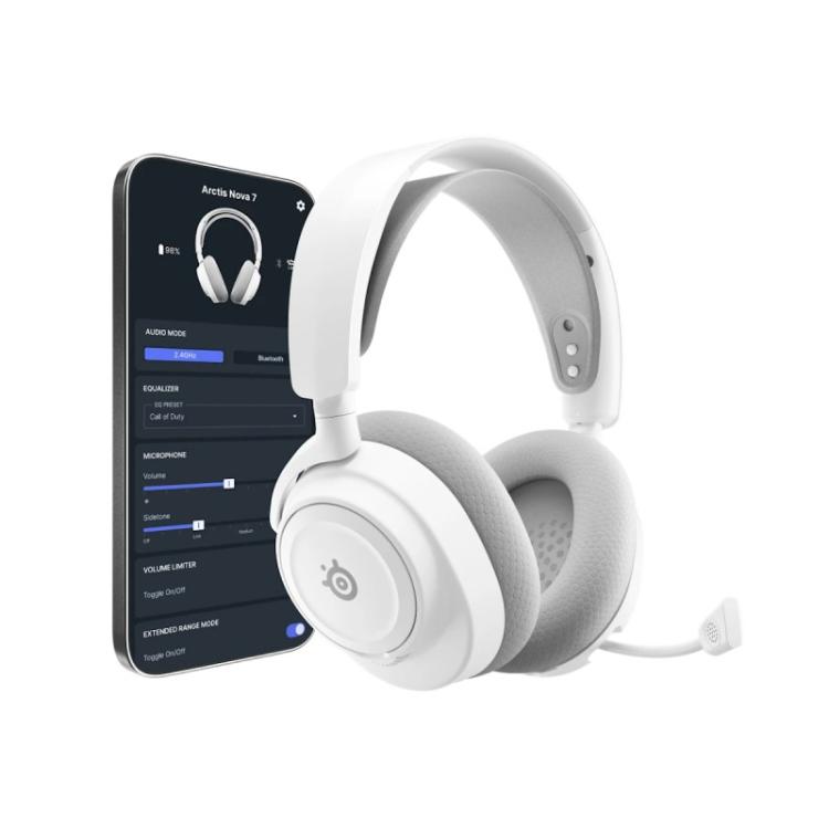 Steelseries - Arctis Nova 7X Wireless Gen 2 Auriculares Inalámbrico Diadema Juego Bluetooth Blanco