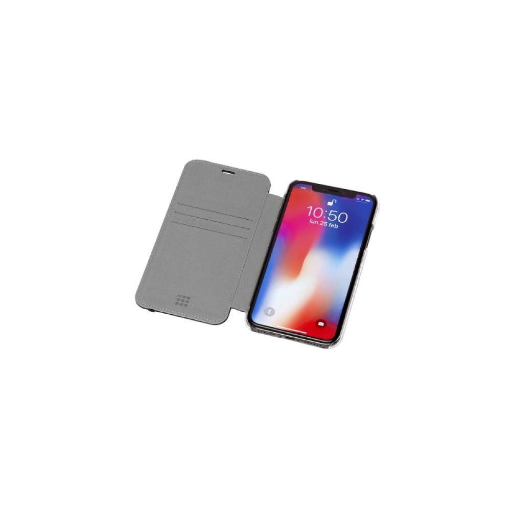 Moleskine - ET9CBPXSMCLR funda para teléfono móvil 16,5 cm (6.5") Folio Negro, Transparente