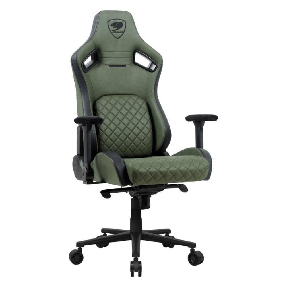 COUGAR - DEFENSOR S ARMY GREEN F Silla para videojuegos universal Asiento acolchado Verde