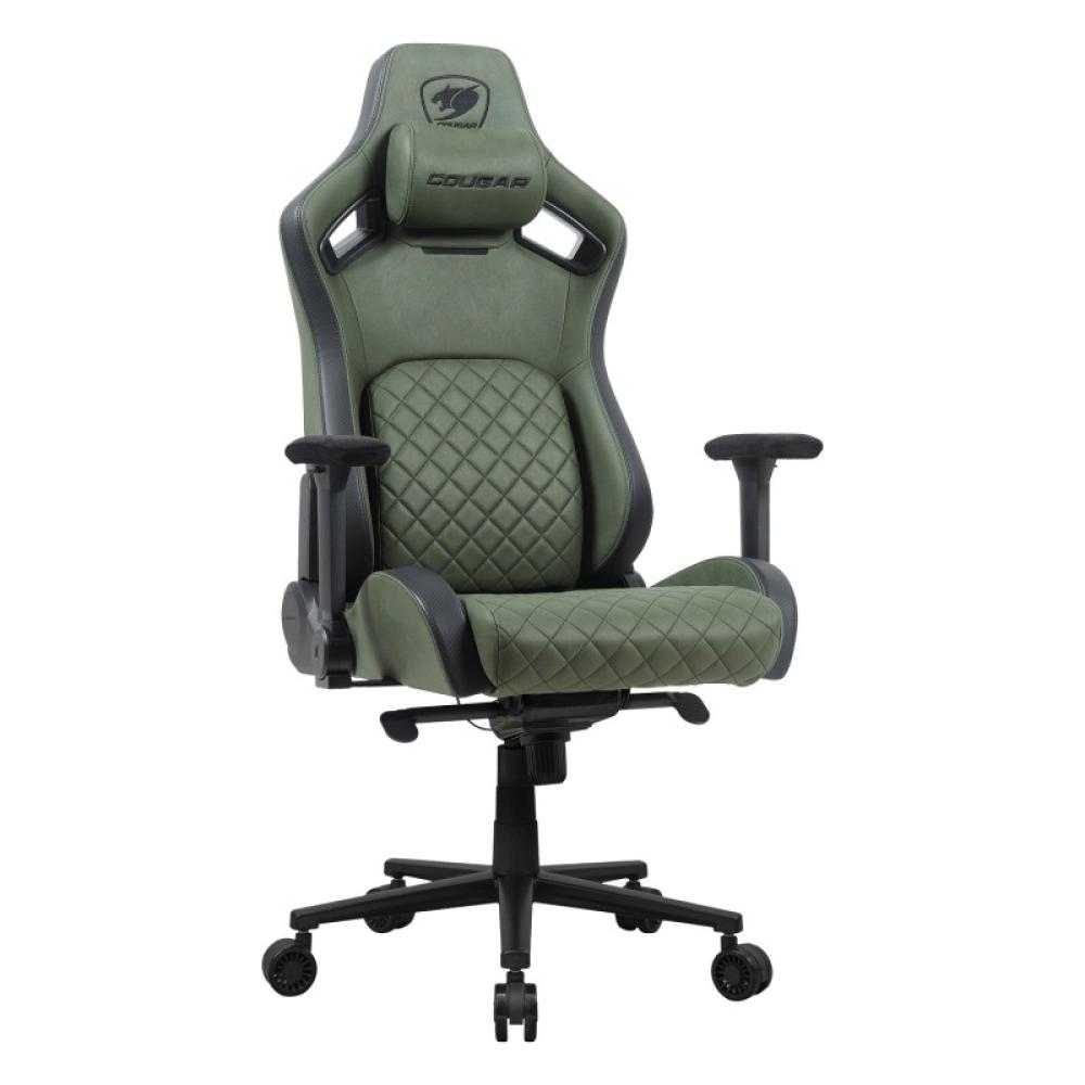 COUGAR - DEFENSOR S ARMY GREEN F Silla para videojuegos universal Asiento acolchado Verde