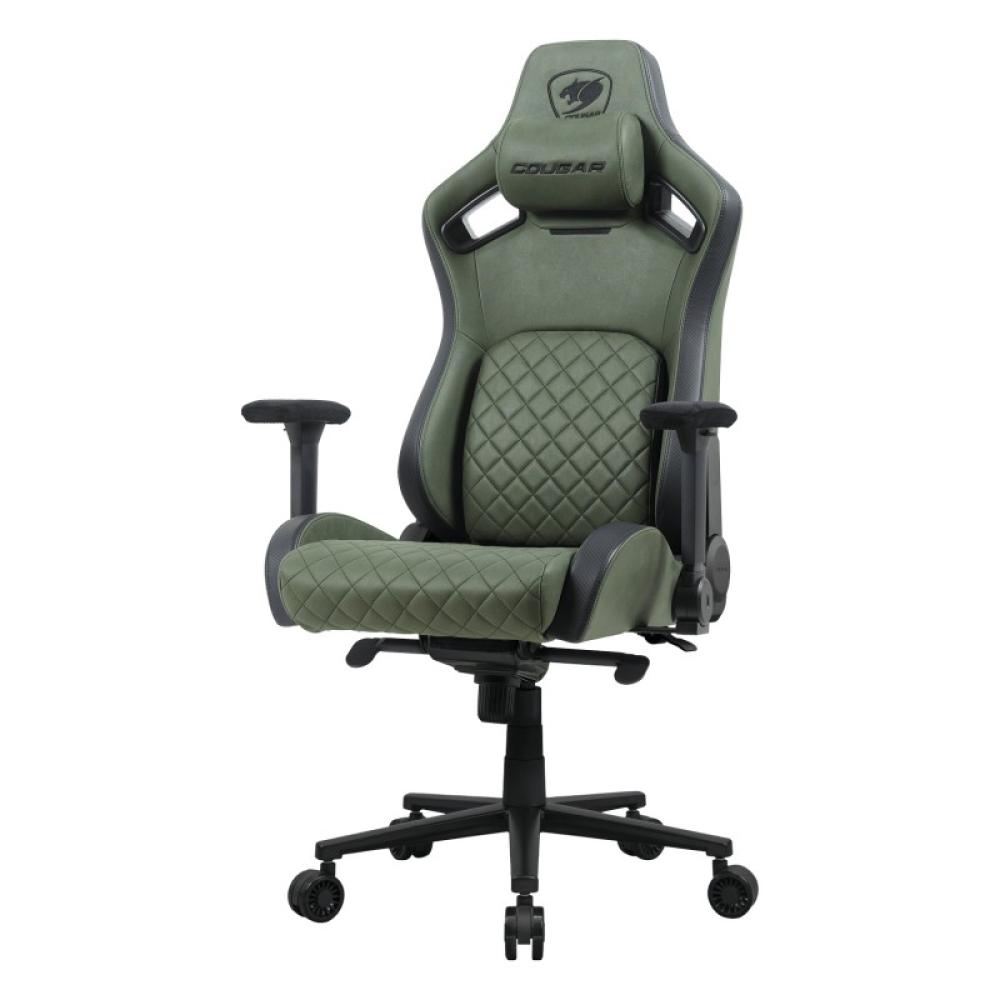 COUGAR - DEFENSOR S ARMY GREEN F Silla para videojuegos universal Asiento acolchado Verde