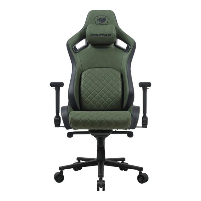 COUGAR - DEFENSOR S ARMY GREEN F Silla para videojuegos universal Asiento acolchado Verde