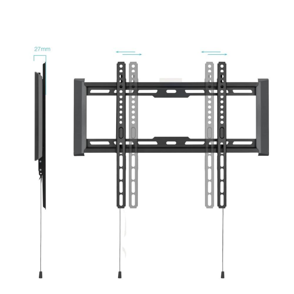 TooQ - Soporte Fijo de pared para pantallas 32"- 70", Negro - LP1073F-B