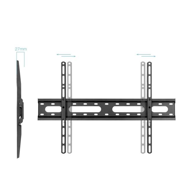 TooQ - Soporte Fijo de pared para pantallas 37"- 80", Negro - LP1082F-B