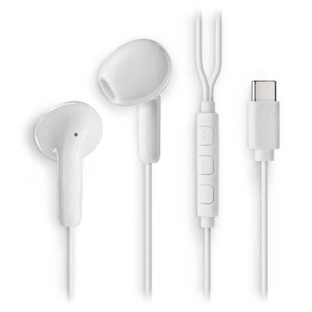 NGS - CROSS GLIDE Auriculares Alámbrico Dentro de oído Llamadas/Música USB Tipo C Blanco