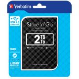 Verbatim - Disco Duro Portátil Store ''n'' Go USB 3.0 de 2 TB en color Negro