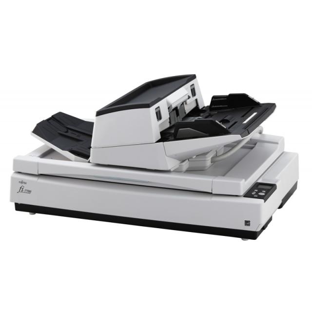 Ricoh - fi-7700 Escáner de superficie plana y alimentador automático de documentos (ADF) 600 x 600 DPI A3 Negro, Blanco