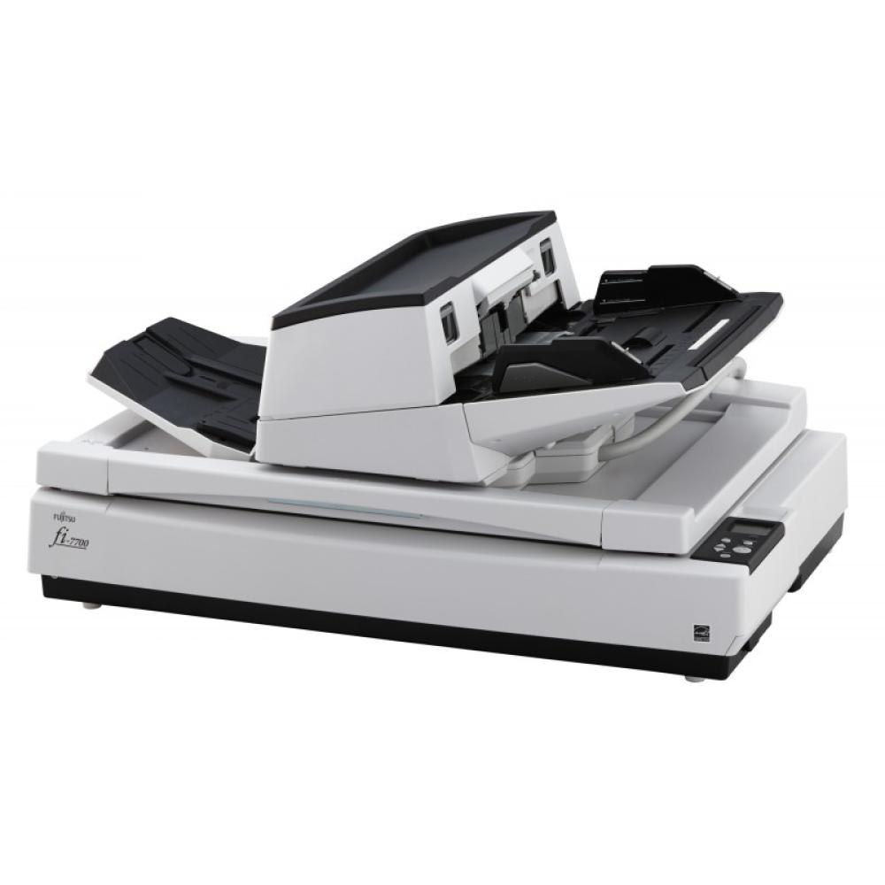 Ricoh - fi-7700 Escáner de superficie plana y alimentador automático de documentos (ADF) 600 x 600 DPI A3 Negro, Blanco