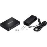 Trendnet - TPE-TG611 switch Gigabit Ethernet (10/100/1000) Energía sobre Ethernet (PoE) Negro