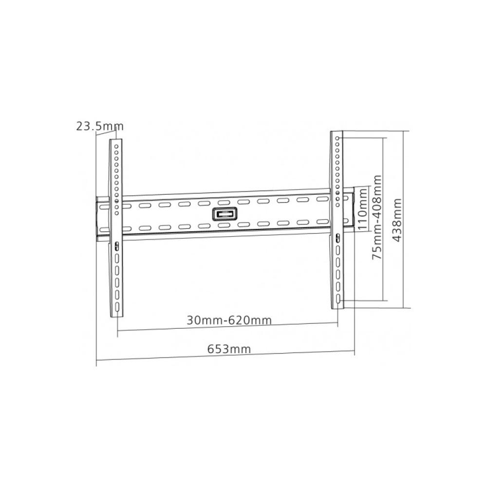 Equip - 650330 Soporte de pared fijo para TV de 37"-75