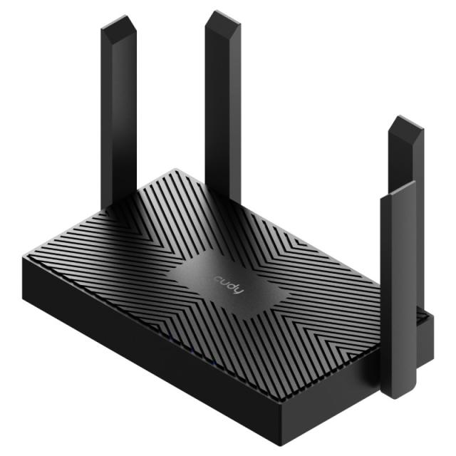 Cudy - WR1500 router inalámbrico Gigabit Ethernet Doble banda (2,4 GHz / 5 GHz) Negro
