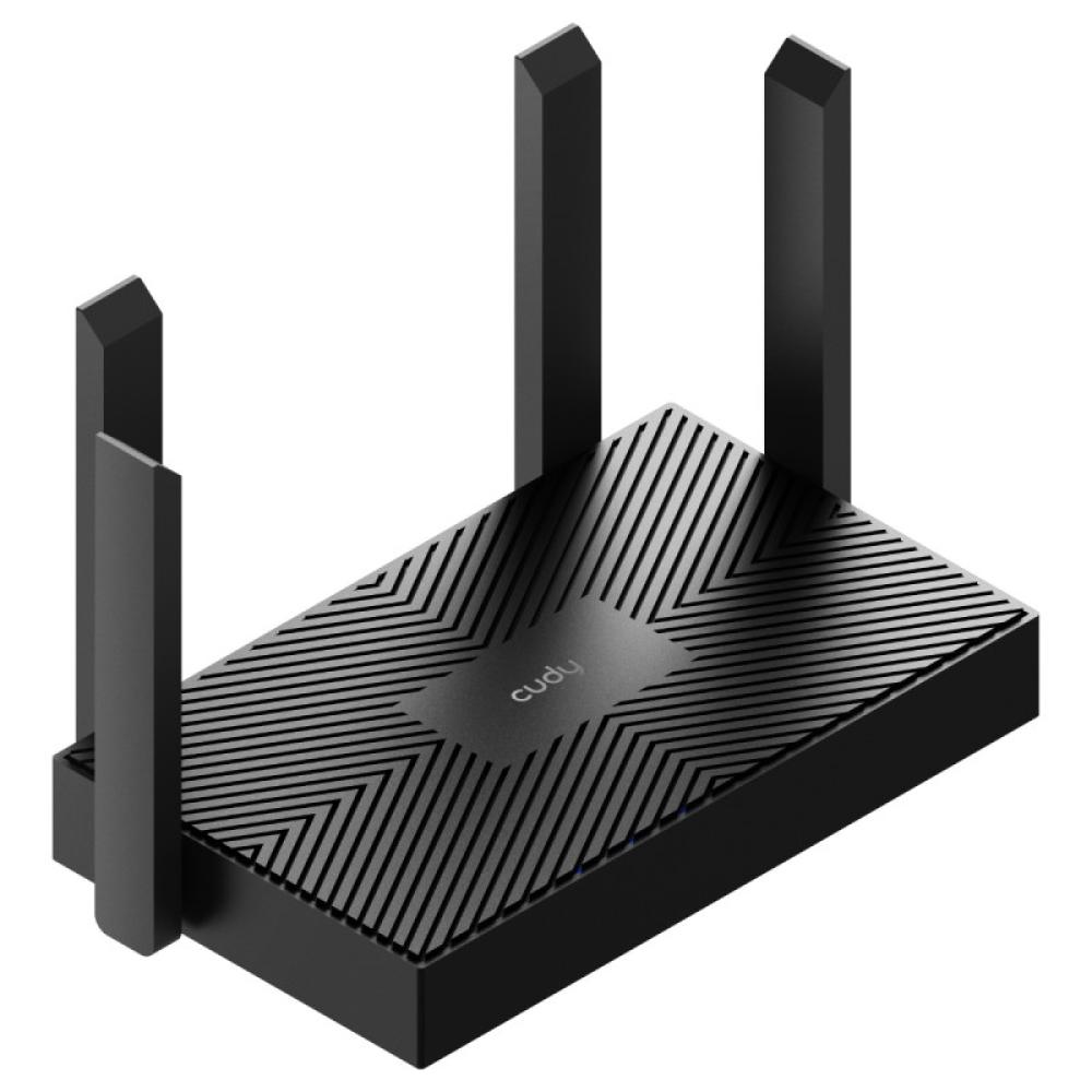 Cudy - WR1500 router inalámbrico Gigabit Ethernet Doble banda (2,4 GHz / 5 GHz) Negro