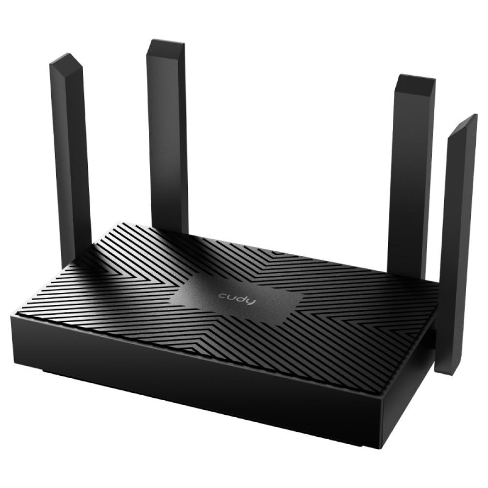 Cudy - WR1500 router inalámbrico Gigabit Ethernet Doble banda (2,4 GHz / 5 GHz) Negro