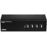 Trendnet - TK-440DP interruptor KVM Negro, Plata