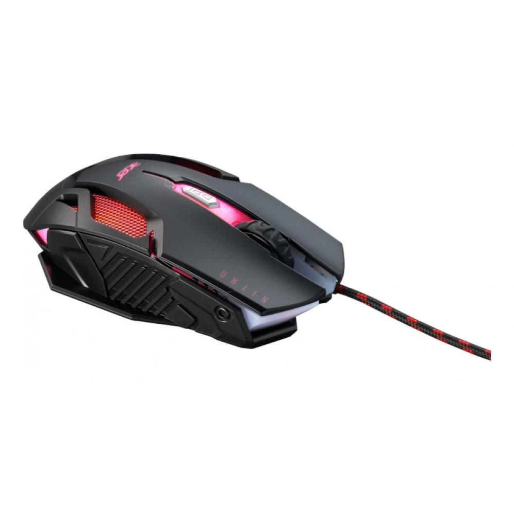 Acer - Nitro Gaming NMW200 Black ratón Juego Ambidextro USB tipo A Óptico 7200 DPI