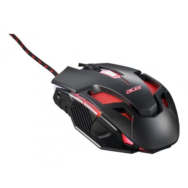 Acer - Nitro Gaming NMW200 Black ratón Juego Ambidextro USB tipo A Óptico 7200 DPI