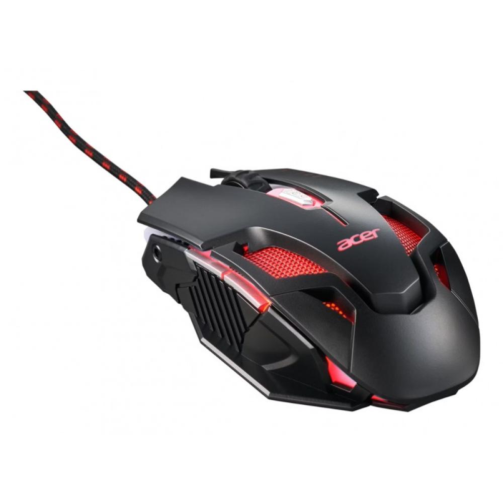 Acer - Nitro Gaming NMW200 Black ratón Juego Ambidextro USB tipo A Óptico 7200 DPI