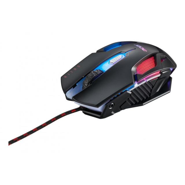 Acer - Nitro Gaming NMW200 Black ratón Juego Ambidextro USB tipo A Óptico 7200 DPI