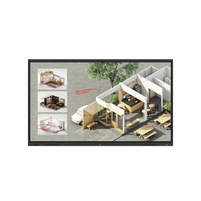 LG - 86TR3DQ pizarra blanca interactiva 2,18 m (86") 3840 x 2160 Pixeles Pantalla táctil Negro HDMI
