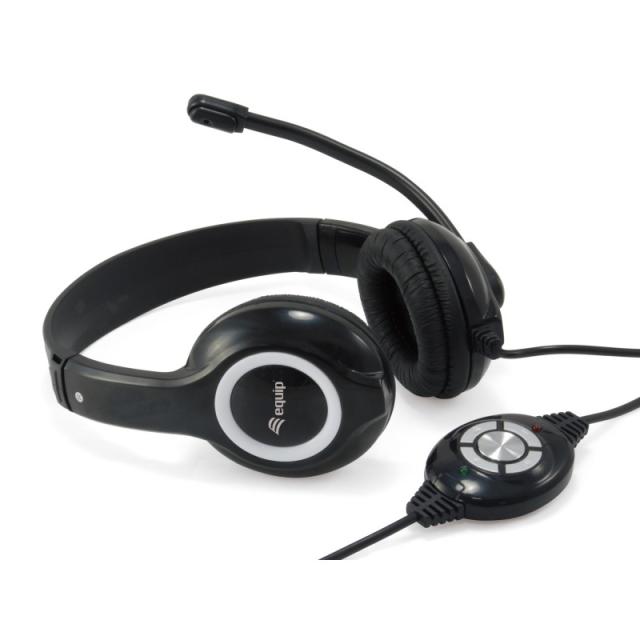 Equip - 245301 Auriculares Alámbrico Diadema Llamadas/Música USB tipo A Negro