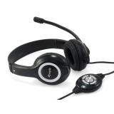 Equip - 245301 Auriculares Alámbrico Diadema Llamadas/Música USB tipo A Negro