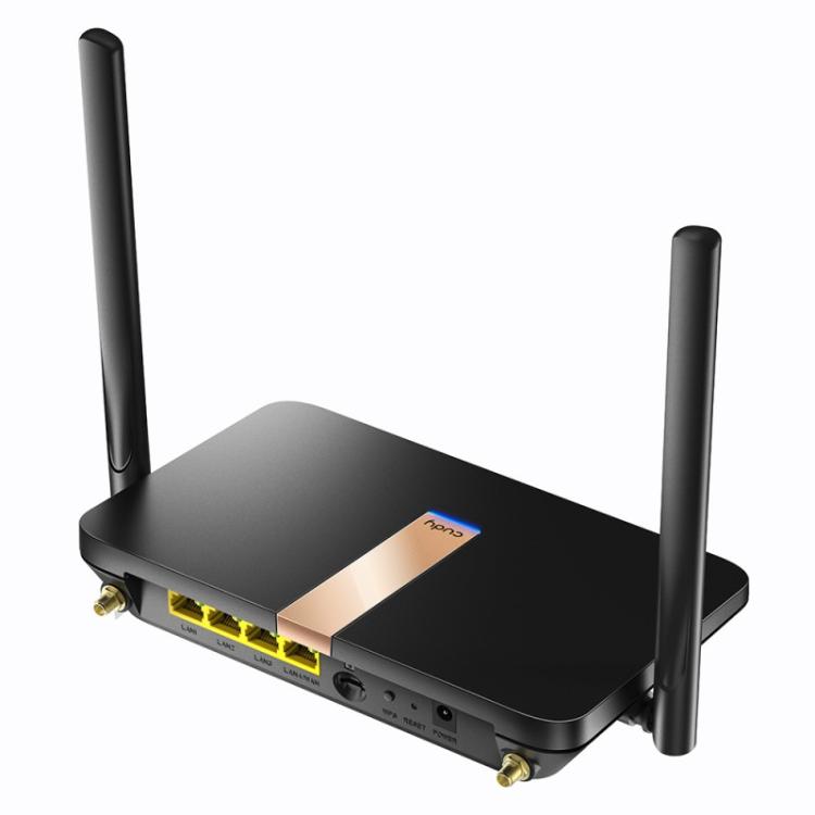 Cudy - LT500D router inalámbrico Ethernet rápido Doble banda (2,4 GHz / 5 GHz) 4G Negro