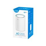 Cudy - M1300 1-PACK sistema Wi-Fi Mesh (Wi-Fi en malla) Doble banda (2,4 GHz / 5 GHz) Wi-Fi 5 (802.11ac) Blanco Interno