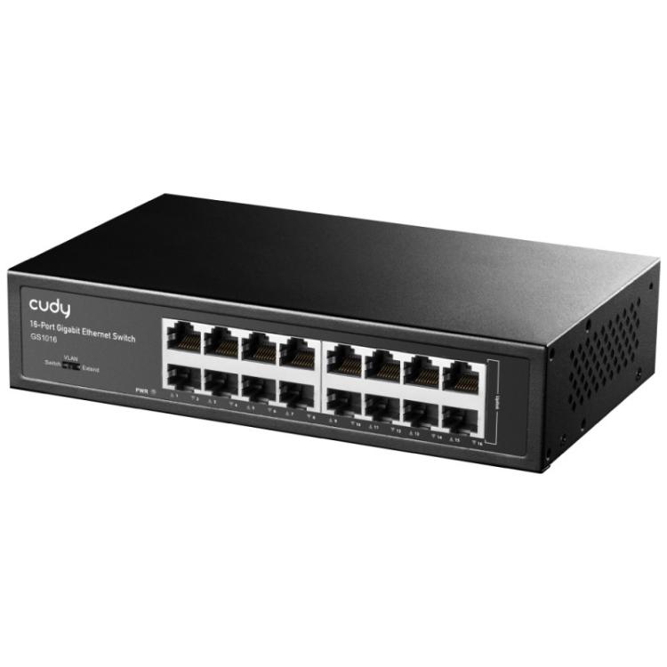Cudy - GS1016 switch Gigabit Ethernet (10/100/1000) Negro