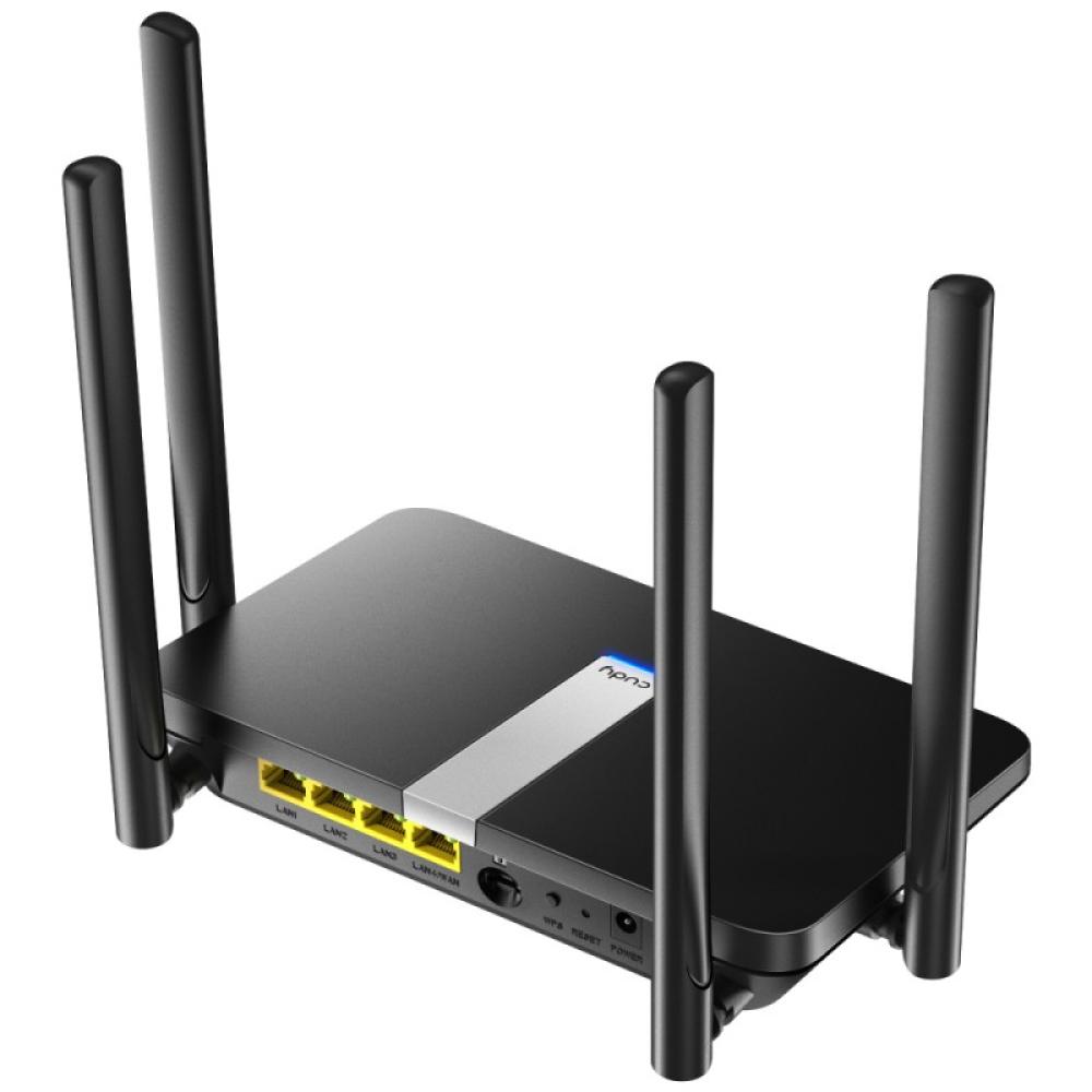 Cudy - LT500 router inalámbrico Ethernet rápido Doble banda (2,4 GHz / 5 GHz) 4G Negro