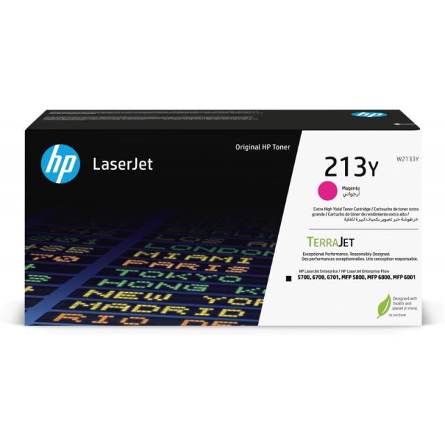 HP - Cartucho de tóner Original LaserJet 213Y de capacidad superior magenta