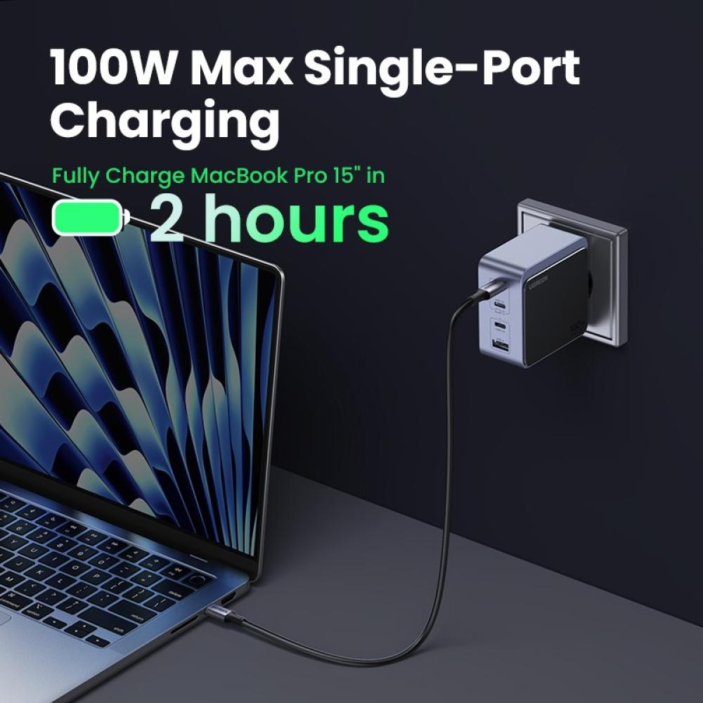 Ugreen - Nexode S 100W 4-Port GaN Fast Charger EU gray Ordenador portátil, Teléfono móvil, Portátil, Batería portátil, Tableta G