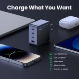 Ugreen - Nexode S 100W 4-Port GaN Fast Charger EU gray Ordenador portátil, Teléfono móvil, Portátil, Batería portátil, Tableta G