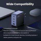 Ugreen - Nexode S 100W 4-Port GaN Fast Charger EU gray Ordenador portátil, Teléfono móvil, Portátil, Batería portátil, Tableta G