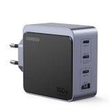 Ugreen - Nexode S 100W 4-Port GaN Fast Charger EU gray Ordenador portátil, Teléfono móvil, Portátil, Batería portátil, Tableta G