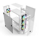 Savio - Raptor White X1 ARGB Glass/Mesh White Computer Case Midi Tower Blanco