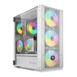 Savio - Raptor White X1 ARGB Glass/Mesh White Computer Case Midi Tower Blanco