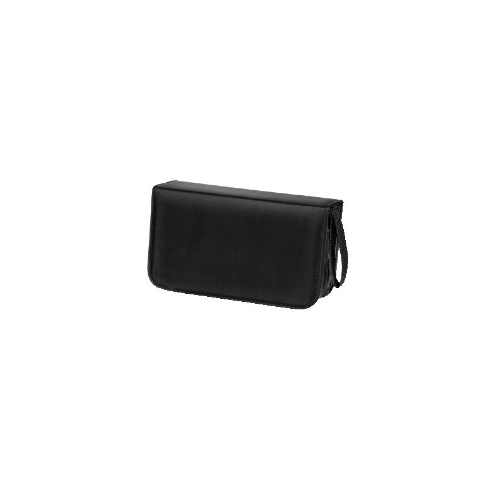 Hama - CD Wallet Nylon 120, black 120 discos Negro