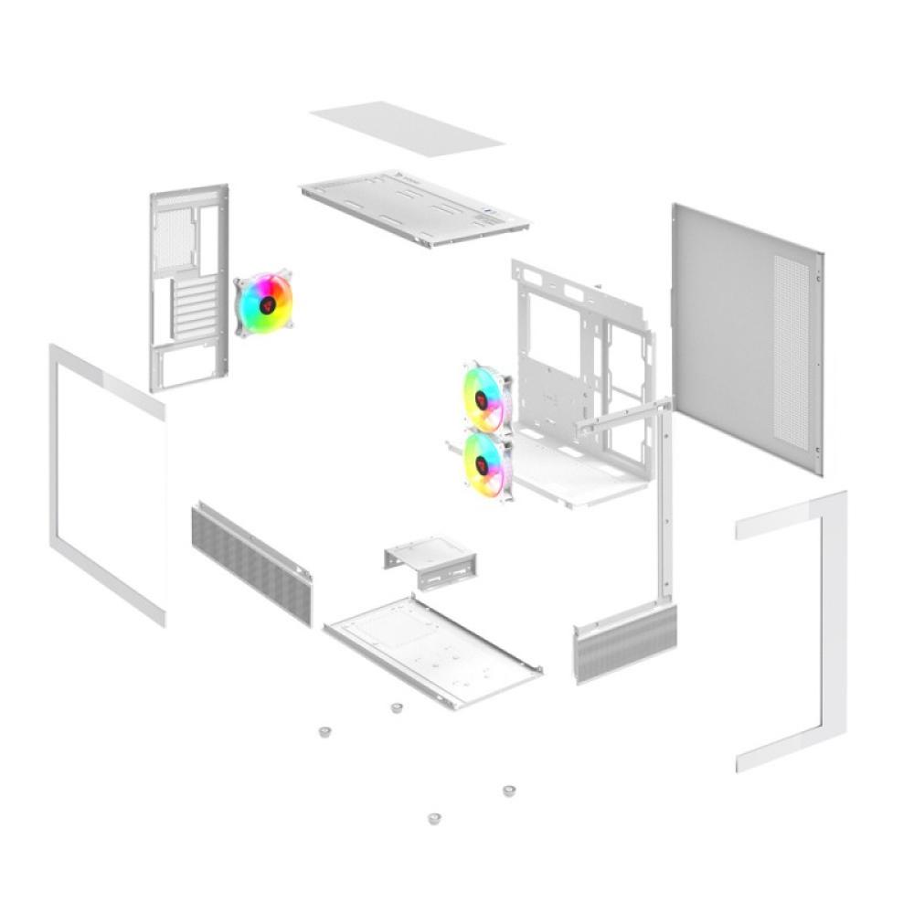 Savio - SIGMA X1 WHITE carcasa de ordenador Cubo Blanco