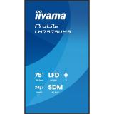 iiyama - LH7575UHS-B2AG pantalla de señalización Pantalla plana para señalización digital 190,5 cm (75") LCD Wifi 500 cd / m² 4K