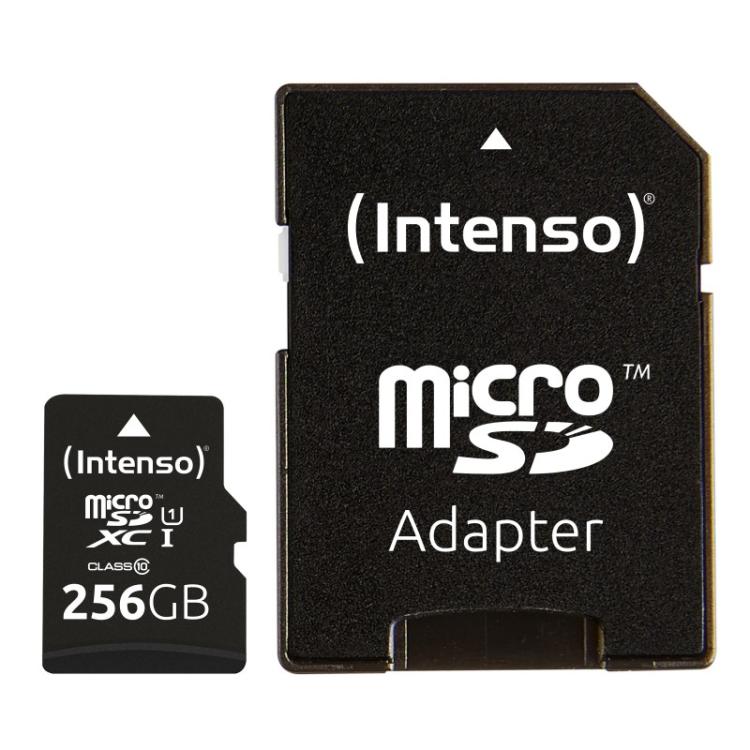 Intenso - microSD Karte UHS-I Premium 256 GB Clase 10