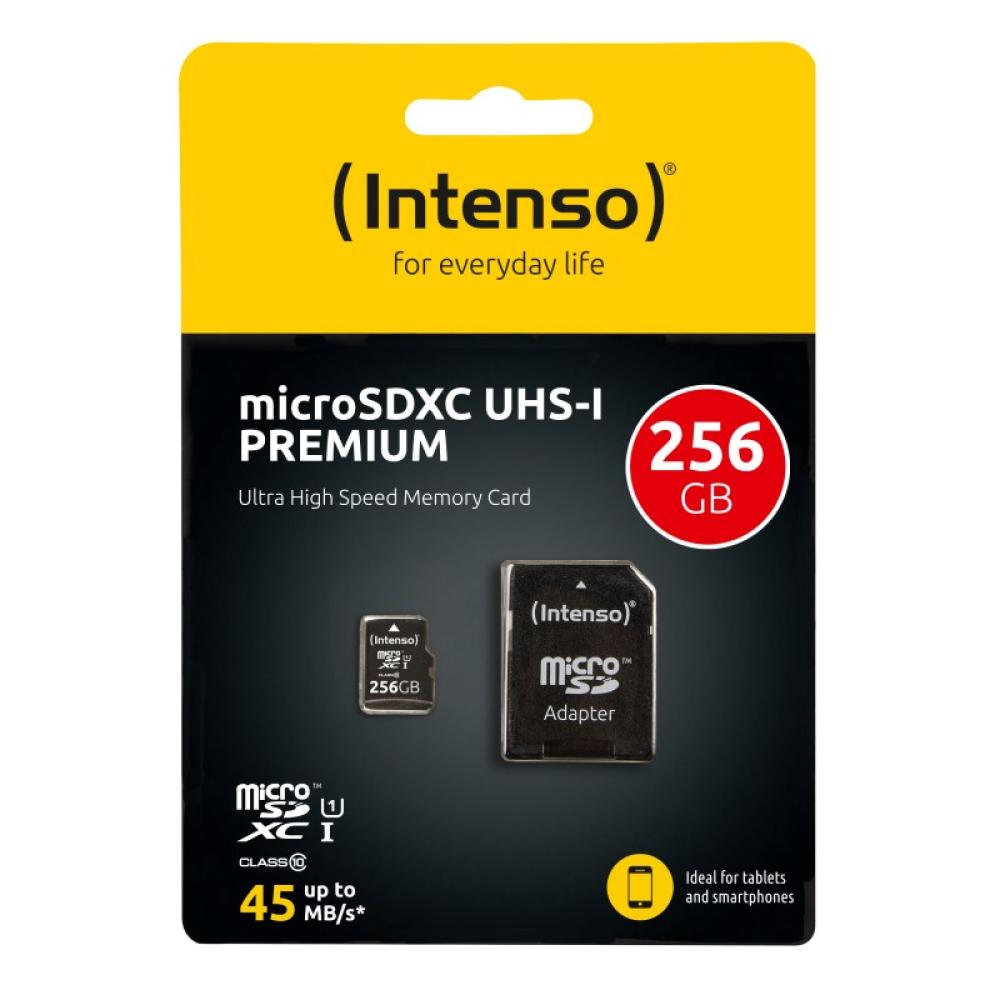 Intenso - microSD Karte UHS-I Premium 256 GB Clase 10
