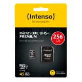 Intenso - microSD Karte UHS-I Premium 256 GB Clase 10