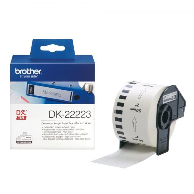 Brother - DK-22223 etiqueta de impresora Blanco